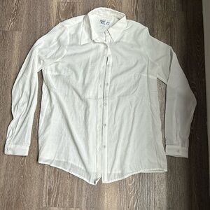 White Princess Polly linen button up